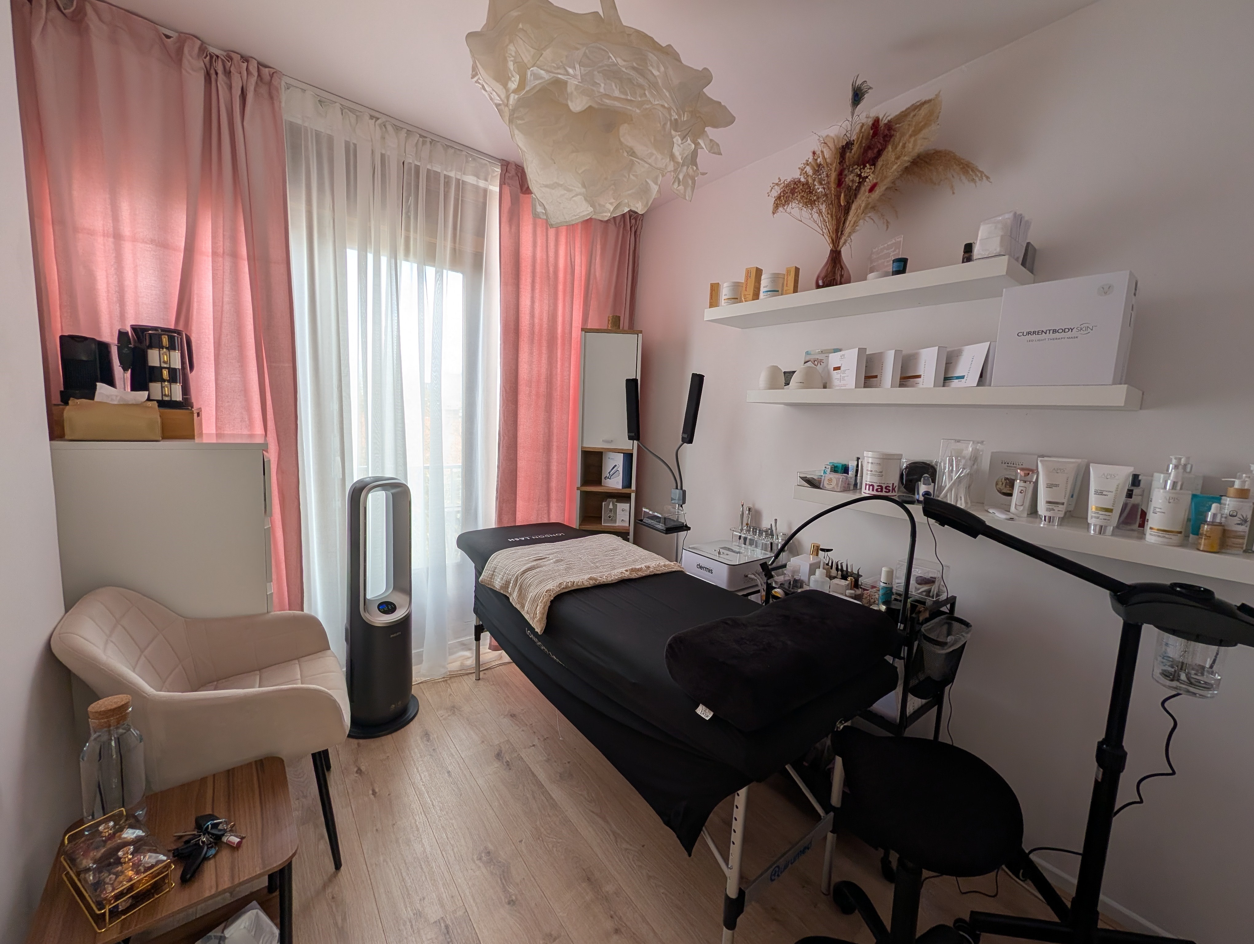 Minimalist luxury spa environment